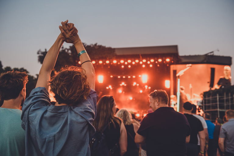Crowd watching Pearl Jam at BST Hyde Park